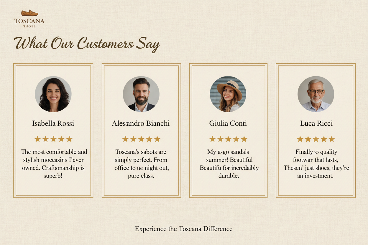 Avis clients Toscana shoes